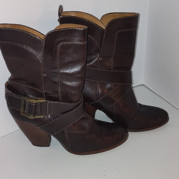 Frye Shoes - FRYE Andrea Harness Heeled Western Boots size 9